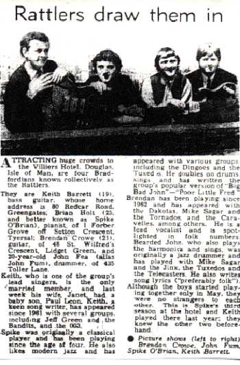 The Rattlers, Bradford, Telegraph and Argus.